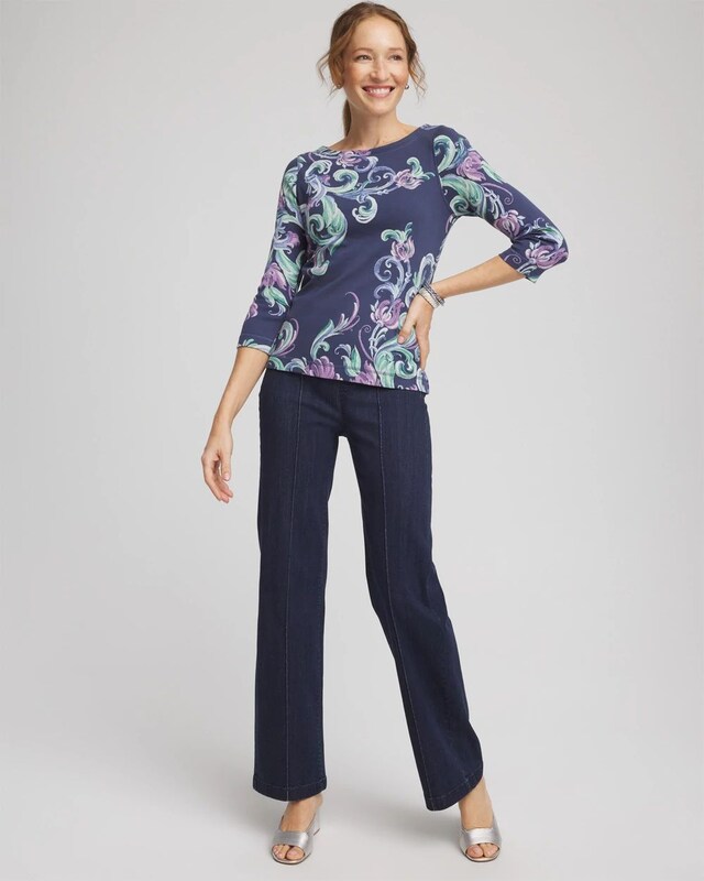 Pima 3/4 Sleeve Tee - image 2
